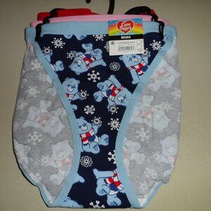 Care Bears Womens  Panties-New- Pack of Three-- Size Large